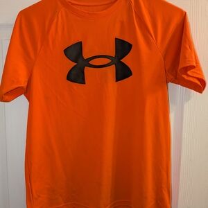 Under Armour Orange T-Shirt Youth Large
